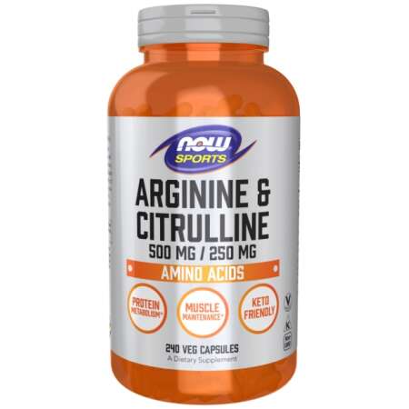 NOW Foods Arginine & Citrulline - 240 vcaps