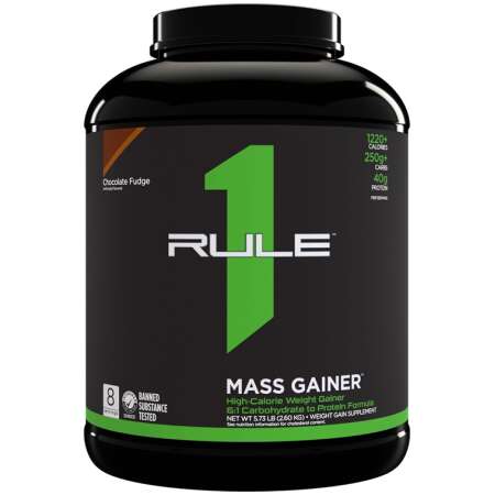 Rule One Mass Gainer, Chocolate Fudge - 2600g