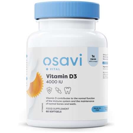 Osavi Vitamin D3, 4000IU - 60 softgels