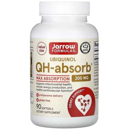 Jarrow Formulas Ubiquinol QH-absorb, 200mg - 90 softgels