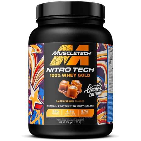 MuscleTech Nitro-Tech 100% Whey Gold, Salted Caramel - 908g