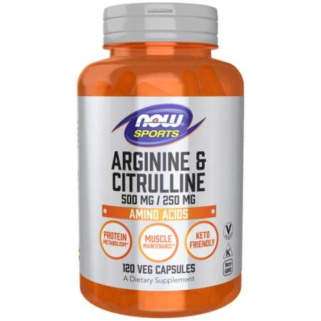 NOW Foods Arginine & Citrulline - 120 vcaps
