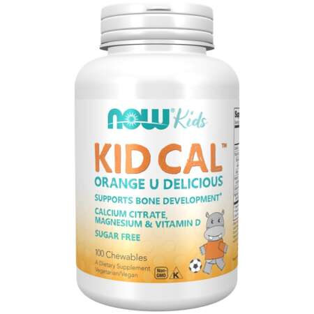 NOW Foods Kid Cal, Orange U Delicious - 100 chewables