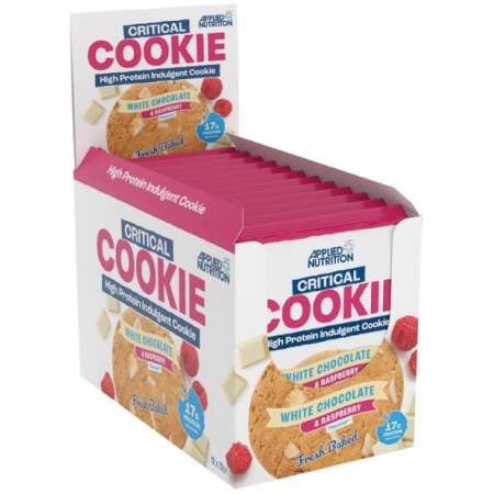 Applied Nutrition Critical Cookie, White Chocolate & Raspberry - 12 x 73g