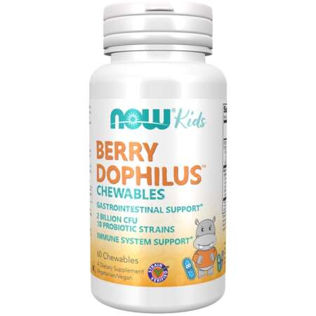 NOW Foods BerryDophilus Kids Chewables - 60 chewables