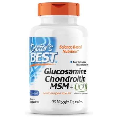Doctor's Best Glucosamine Chondroitin MSM + UC-II - 90 vcaps