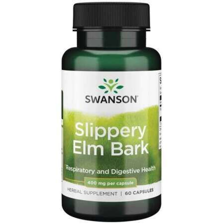Swanson Slippery Elm Bark, 400mg - 60 caps