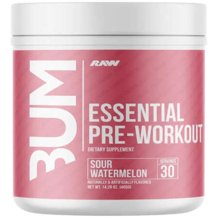 Raw Nutrition CBUM Essential Pre-Workout, Sour Watermelon - 405g