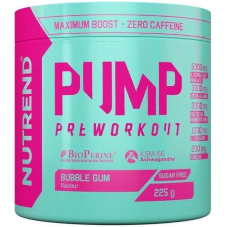 Nutrend Pump Pre-Workout, Bubble Gum - 225g