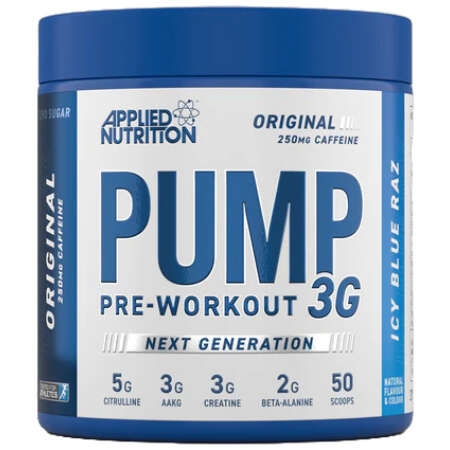 Applied Nutrition Pump 3G Pre-Workout, Icy Blue Raz - 375g