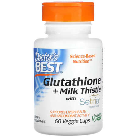 Doctor's Best Glutathione + Milk Thistle - 60 vcaps