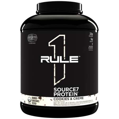 Rule One Source7 Protein, Cookies & Creme Gelato - 2280g