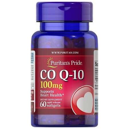 Puritan's Pride CoQ10, 100mg - 60 softgels