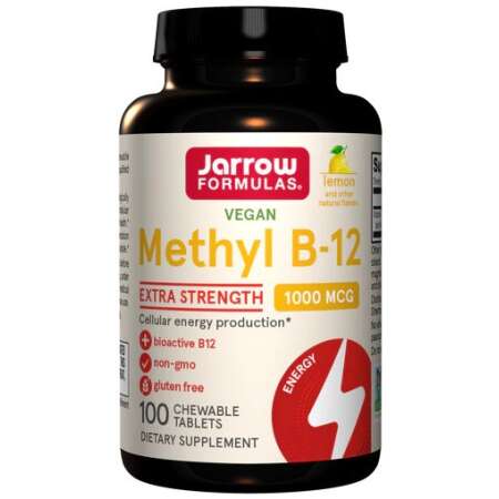 Jarrow Formulas Methyl B-12, 1000mcg (Lemon) - 100 vegan chewable tabs