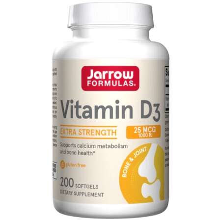 Jarrow Formulas Vitamin D3, 25mcg - 200 softgels