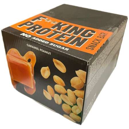 Allnutrition Fitking Protein Snack Bar, Caramel Peanut - 24 x 40g