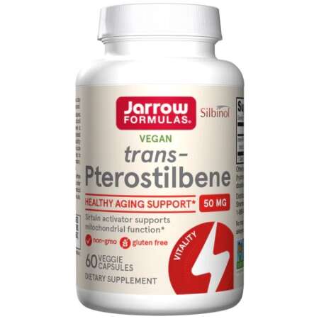 Jarrow Formulas trans-Pterostilbene, 50mg - 60 vcaps