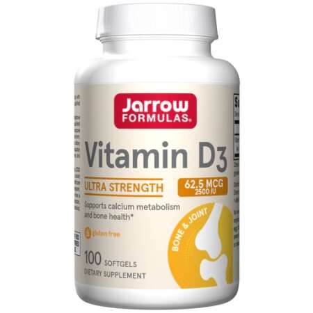 Jarrow Formulas Vitamin D3, 2500 IU - 100 softgels