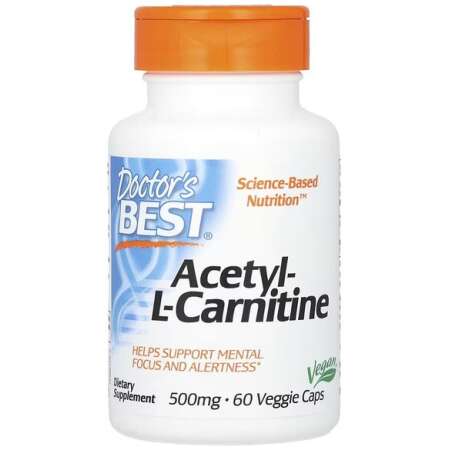 Doctor's Best Acetyl L-Carnitine, 500mg - 60 vcaps