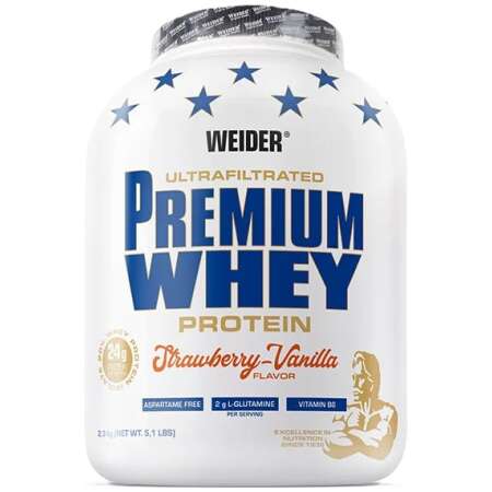 Weider Premium Whey, Strawberry Vanilla - 2300g