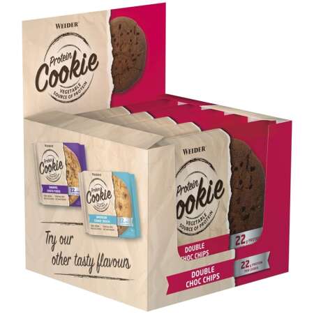 Weider Protein Cookie, Double Choc Chips - 12 x 90g