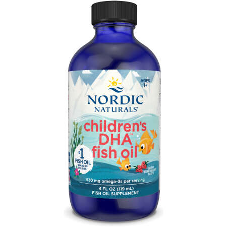 Nordic Naturals Children's DHA, 530mg Omega-3 Strawberry - 119 ml.