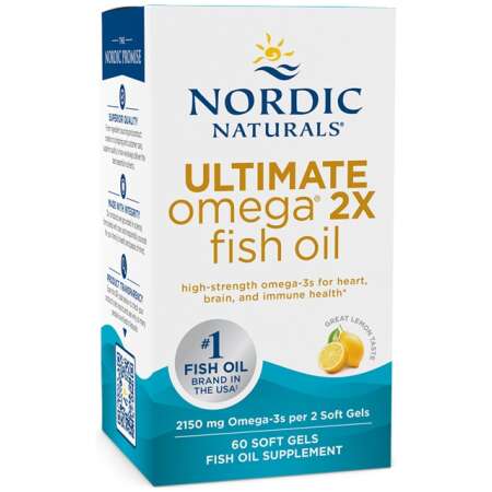 Nordic Naturals Ultimate Omega 2X, 2150mg Lemon - 60 softgels