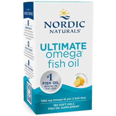 Nordic Naturals Ultimate Omega, 1280mg Lemon - 180 softgels