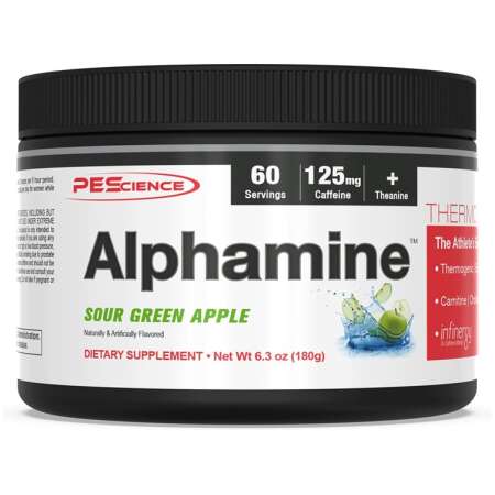 PEScience Alphamine, Sour Green Apple - 180g