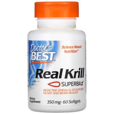 Doctor's Best Real Krill, 350mg - 60 softgels