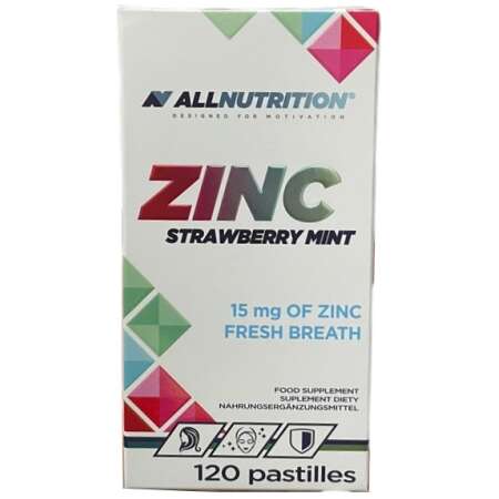 Allnutrition Zinc, 15mg (Strawberry Mint) - 120 pastilles