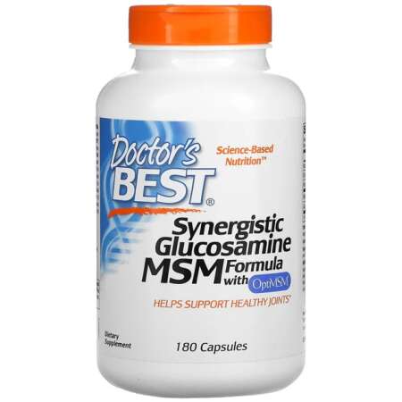 Doctor's Best Synergistic Glucosamine MSM Formula with OptiMSM - 180 caps