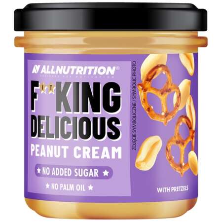 Allnutrition Fitking Delicious Peanut Cream, with Pretzels - 350g