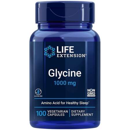 Life Extension Glycine, 1000mg - 100 vcaps