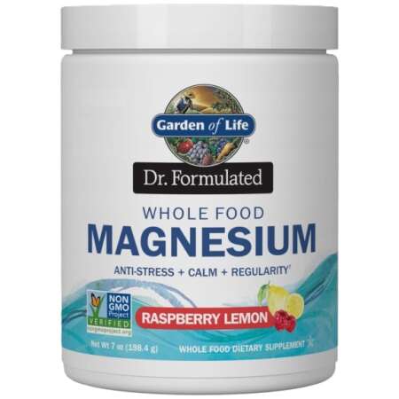 Garden of Life Dr. Formulated Whole Food Magnesium, Raspberry Lemon - 198g
