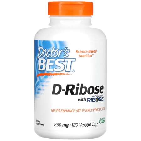 Doctor's Best D-Ribose, 850mg - 120 vcaps