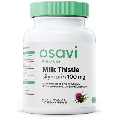 Osavi Milk Thistle, Silymarin 100mg - 120 vegan caps