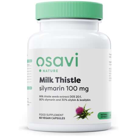 Osavi Milk Thistle, Silymarin 100mg - 60 vegan caps