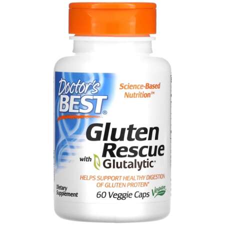 Doctor's Best Gluten Rescue with Glutalytic - 60 vcaps