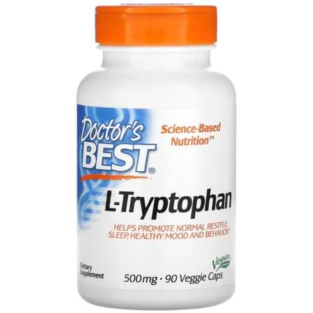 Doctor's Best L-Tryptophan, 500mg - 90 vcaps
