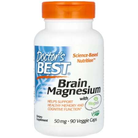 Doctor's Best Brain Magnesium with Magtein, 50mg - 90 vcaps