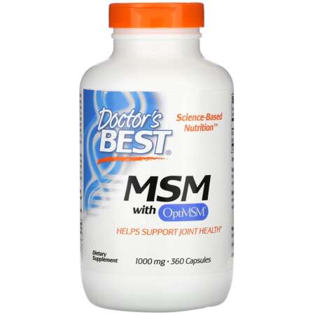 Doctor's Best MSM with OptiMSM, 1000mg - 360 caps