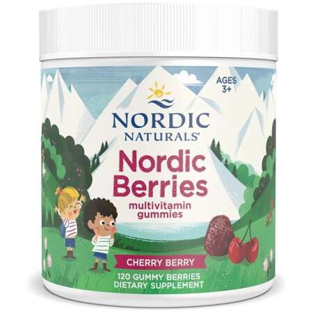 Nordic Naturals Nordic Berries Multivitamin, Cherry Berry - 120 gummy berries