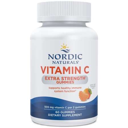 Nordic Naturals Vitamin C Extra Strength Gummies, Tangerine - 60 gummies
