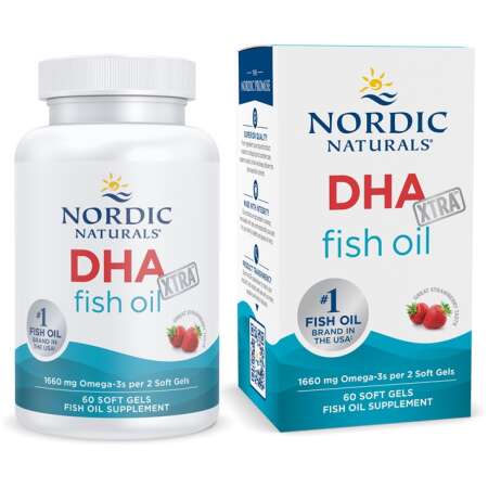 Nordic Naturals DHA Xtra, 1660mg Strawberry - 60 softgels