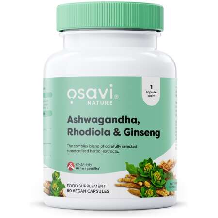 Osavi Ashwagandha + Rhodiola & Ginseng - 60 vegan caps