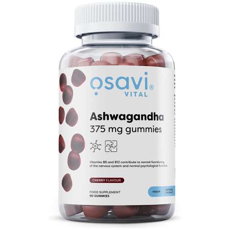 Osavi Ashwagandha 375mg Gummies, Cherry - 90 gummies
