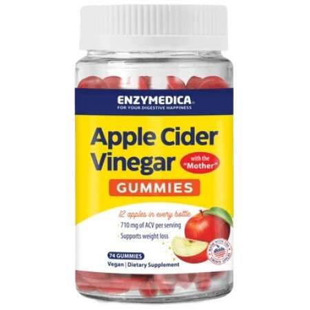 Enzymedica Apple Cider Vinegar Gummies - 74 gummies