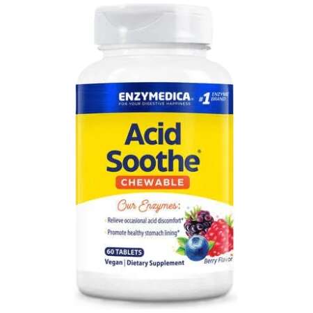 Enzymedica Acid Soothe Chewable, Berry - 60 tablets