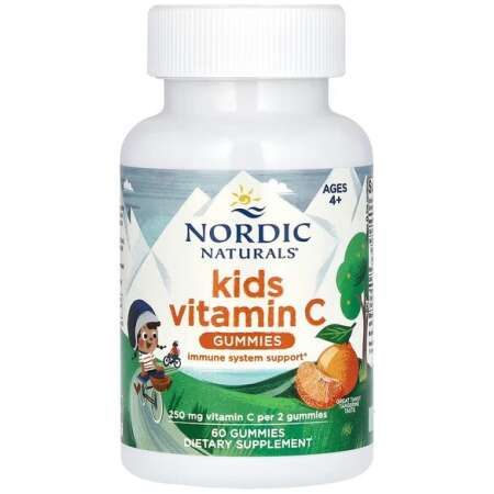Nordic Naturals Kids Vitamin C Gummies, Tangy Tangerine - 60 gummies